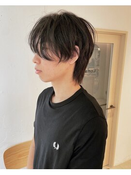 ロマリア 渋谷 渋谷宮益坂(Lomalia) 【Lomalia渋谷】乾かすだけでキマる髪/メンズウルフヘア/黒髪