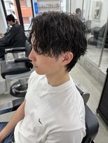 ロンド ローガン 名駅(Lond LOGAN)&nbsp;名古屋メンズパーマ　ツイストスパイラル　波巻きスパイラル眉毛