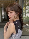 ふんわりミディアムイメチェン美髪サイドバング大人ボブ