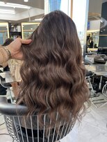 ラピス 渋谷本店(Lapis) ココアブラウン/シールエクステ/ブリーチなし/髪質改善