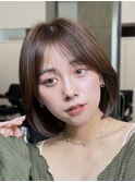 流れる顔周りボブ/内巻きボブ/タッセルボブ/大人ボブ/ボブ表参道