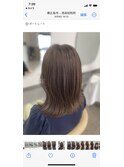 ミディアムレイヤーアッシュカラー
