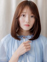 カバーヘア ブリス 志木南口駅前店(COVER HAIR bliss)&nbsp;フェザーバングエアストレート艶感ワンカールロブZ志木20代30代