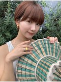 夏ハンサムショート×オレンジブラウン