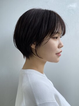 エアー 青山(AIR) 丸みショートシースルーバングくびれショートボブミニボブ