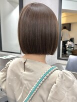 ラフ 新宿(Laff) ぱつっとボブ/縮毛矯正/酸性ストレート/切りっぱなし/ボブ
