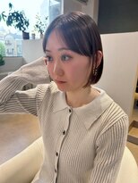 アム(amu)&nbsp;ミニボブ/ヘイリーボブ/顔まわりカット/地毛風縮毛矯正