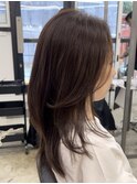 つやブラウン◎やわらかい髪質感レイヤー