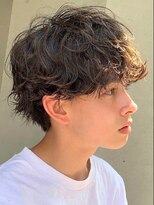 レタッチ バイ フィフス 天神大名(RETOUCH by fifth)&nbsp;天神メンズパーマルーズパーマシャドウパーマッシュウルフ緩め