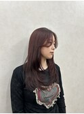 【qumu MARIKO】ワインレッド×レイヤー