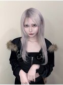 イメチェンヘアスタイルアンブレラカラーピンクベージュ