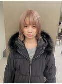 ミルクティベージュ　ハイトーンカラー