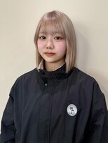 Maison cope'u 梅田 ブリーチ/ケアブリーチ/ブリーチデザイン/ブリーチカラー&nbsp;ミルクティーベージュ