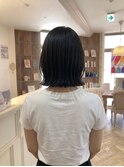 黒髪☆切りっぱなしボブ