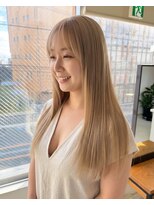 零秒女髪 千里丘店&nbsp;上品で艶やかな極上美髪ロングスタイル髪質改善艶髪艶カラー艶感