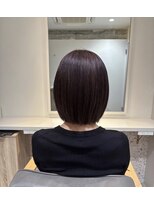 アロッタ 梅田茶屋町(alotta)&nbsp;艶感◎切りっぱなしボブ×極細ハイライトの大人ピンク