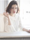 【THREEbyKEEP尾山台、木田】ワンレン ヴェールウェーブアレンジ