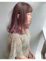 サングース(Sungoose)&nbsp;<Sungoose>インナーカラーパープルモーブ斜めバング