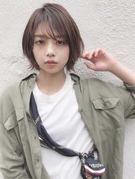 ミンクス 青山店(MINX) 前髪 シースルーバング ひし形シルエット ショートボブ