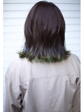 ウィーブス セタガヤ(weaves -SETAGAYA-) 裾カラー×ライムグリーン【weaves-SETAGAYA-】