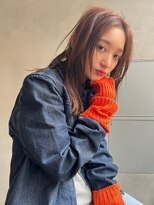 表参道roijir　大人センターパート ×ピンクカラー