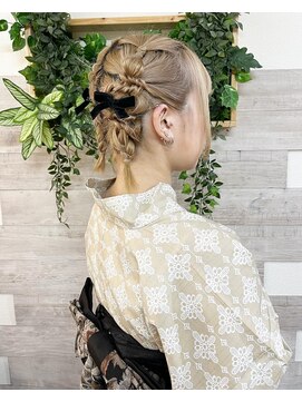 ロカット サロン(Roquat Salon) ボブツイン浴衣ヘアアレンジ【ヘアアレンジ/浴衣着付け/立川】