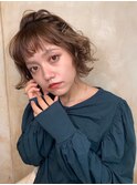 黒髪/クラゲヘアー/オリーブグレー/小顔/ココアベージュ