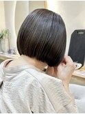 ショートボブ切りっぱなしボブぱつっとボブショートカット横浜