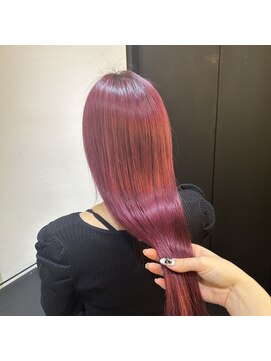 サロンドミルク 溝の口店(salon de MiLK) ピンクレッドカラー