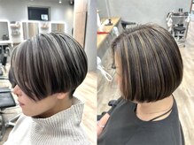 ノアル(NOAHL)の雰囲気（白髪ぼかしハイライトで、白髪でももおしゃれなデザインに！）