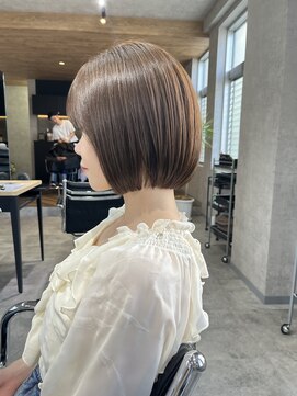 サクラ 岐阜(SAKURA) ミニボブ　地毛風ストレート　縮毛矯正　髪質改善カラー　岐阜