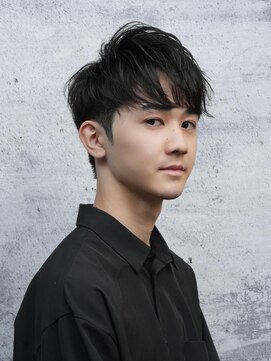ロバーツ 国立(ROBERTS) メンズツーブロックナチュラルマッシュ×清潔感