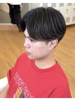 ビカム 名駅(become)&nbsp;【ニュアンスパーマ】メンズ毛流れセンターパートナチュラル