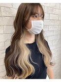 ダブルカラーインナーカラーベージュ【上野】