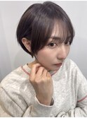 大人かわいい丸みショート