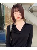 髪質改善カラー韓国レイヤー顔周りカットブリーチボブ立川._.