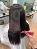 【顔周り】酸性ストレート+カット+トリートメント 11500(ブリーチ対応)