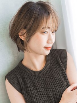 エレノア 武蔵小杉店(Eleanor) くびれショート　丸みショート　ショートボブ　グレージュ