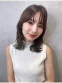 簡単スタイリングヘアセンターパートゆるふわロングハイレイヤー