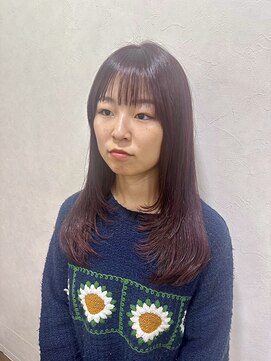 イタクラ 赤道店 (ITAKURA) ロングレイヤー/暖色系カラー/ピンクレッド/顔まわりレイヤー