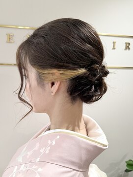 和髪♪着物ヘア／卒業式へア／成人式へア ヘアセット/ヘアメイク