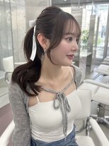 フォンズ(FONS)&nbsp;透明感ショコラグレージュ/顔周りカット/シースルー前髪/表参道