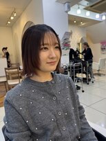 フレア(FLAiR) 20代30代切りっぱなしボブ顔周りレイヤー/上大岡/艶髪/美髪