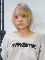 アルバム 池袋(ALBUM)&nbsp;前髪カットくびれミディホワイトベージュブリーチ_F1742