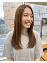 零秒女髪 千里丘店 透明感あふれる上品大人ロングストレート髪質改善艶髪艶感