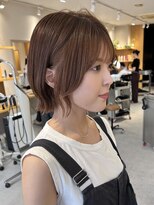 トリート 浦安店(TREAT)&nbsp;外はねレイヤーボブ×シアーベージュ