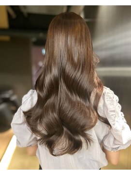 ペレ 原宿(PELE) ダークパープルナチュラルショート夏のヘアアレンジ原宿