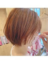 アースエレガンス 田町店(EARTH Elegance)&nbsp;丸みショート＊オレンジベージュ
