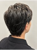 メンズナチュラルウルフ×ツーブロック