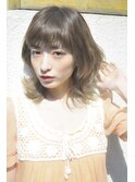 {DAYS表参道}色っぽボブの柔らかとろみセピアベージュカラー